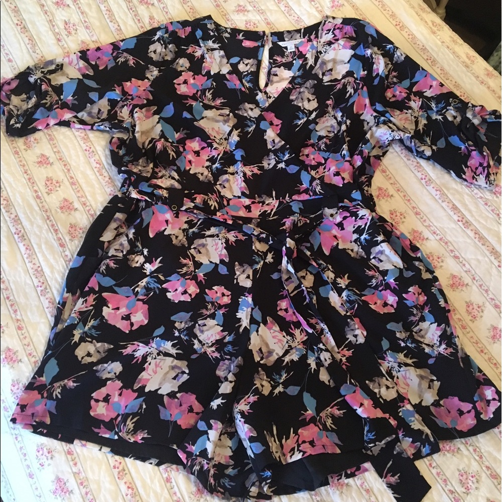 JCPenney Boutique Floral Romper 3X